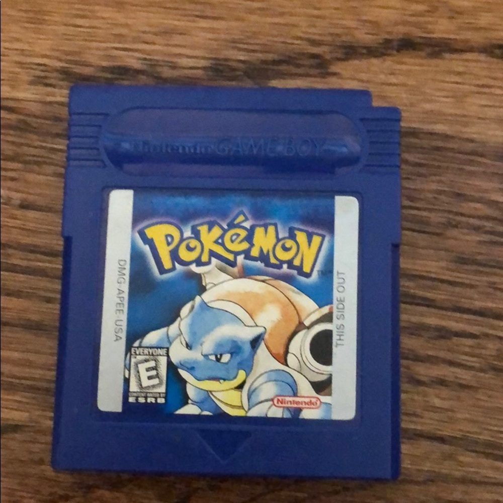 Nintendo game boy blue version rare